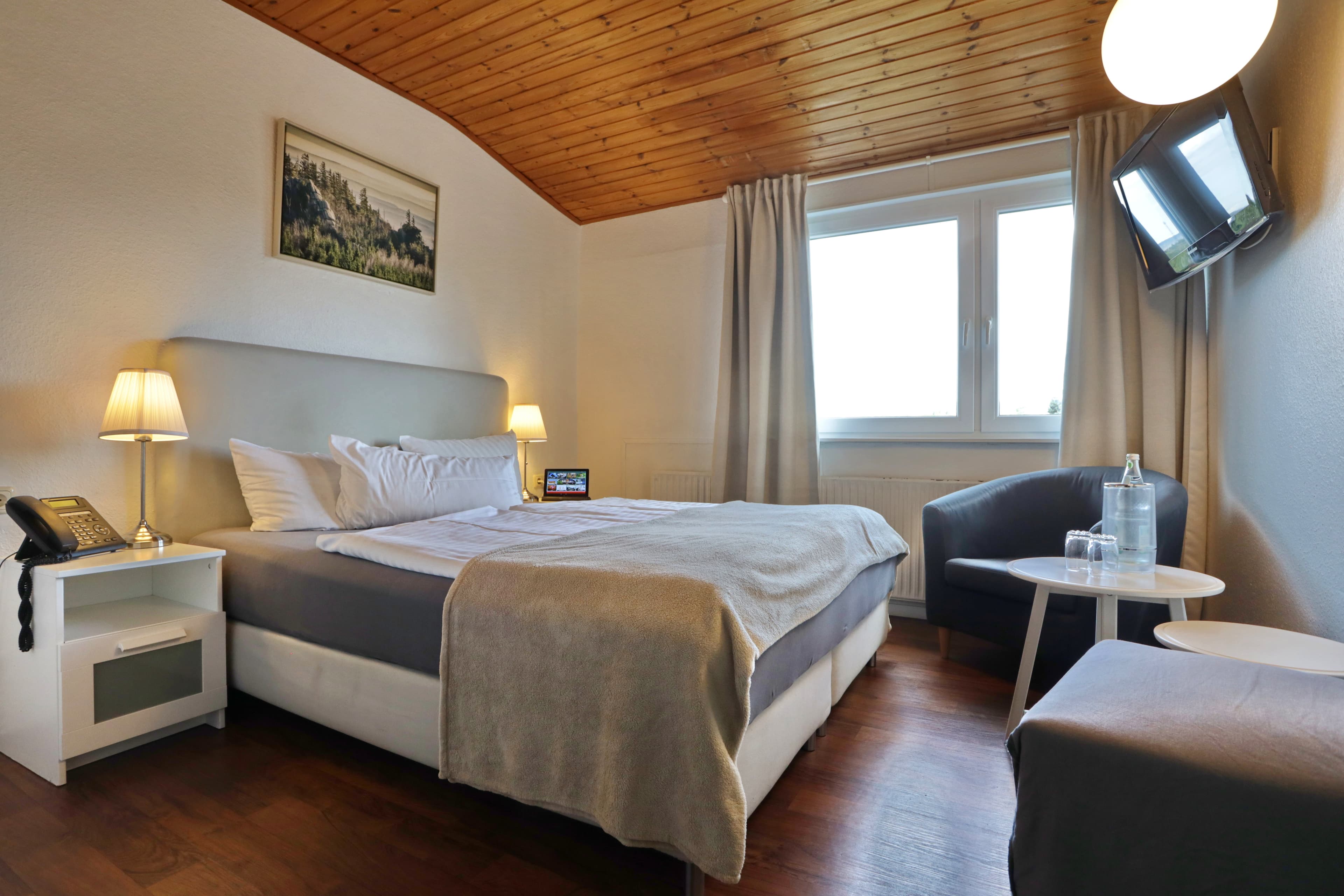 Doppelzimmer Komfort Plus im Vitalhotel Schulenberg mit pflegeleichtem Vinylboden